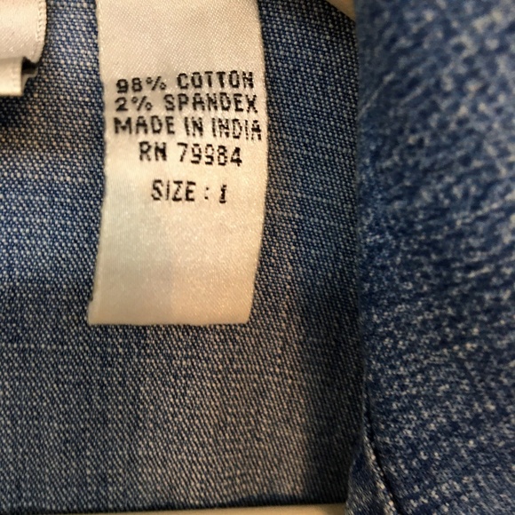 Vintage Chicos Denim Button Front Vest - Picture 3 of 8